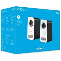 Компьютерный колонки Logitech Z150 Snow White, белые [980-000815]